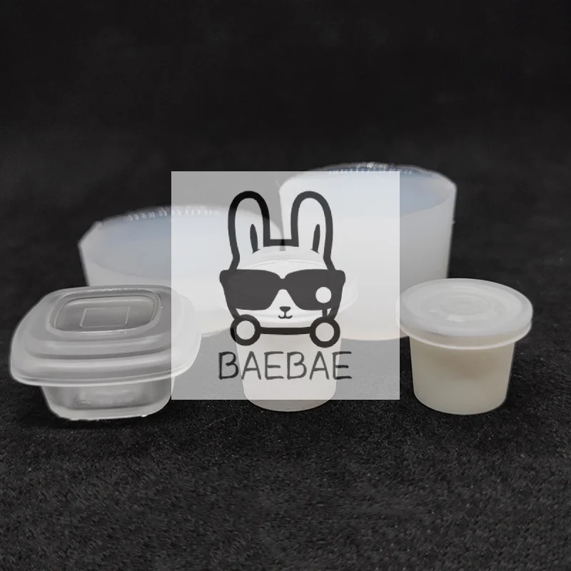 1 set casa delle bambole in miniatura cibo e gioco scatola di imballaggio da asporto stampo in silicone stampo epossidico UV accessori per bambole giocattolo