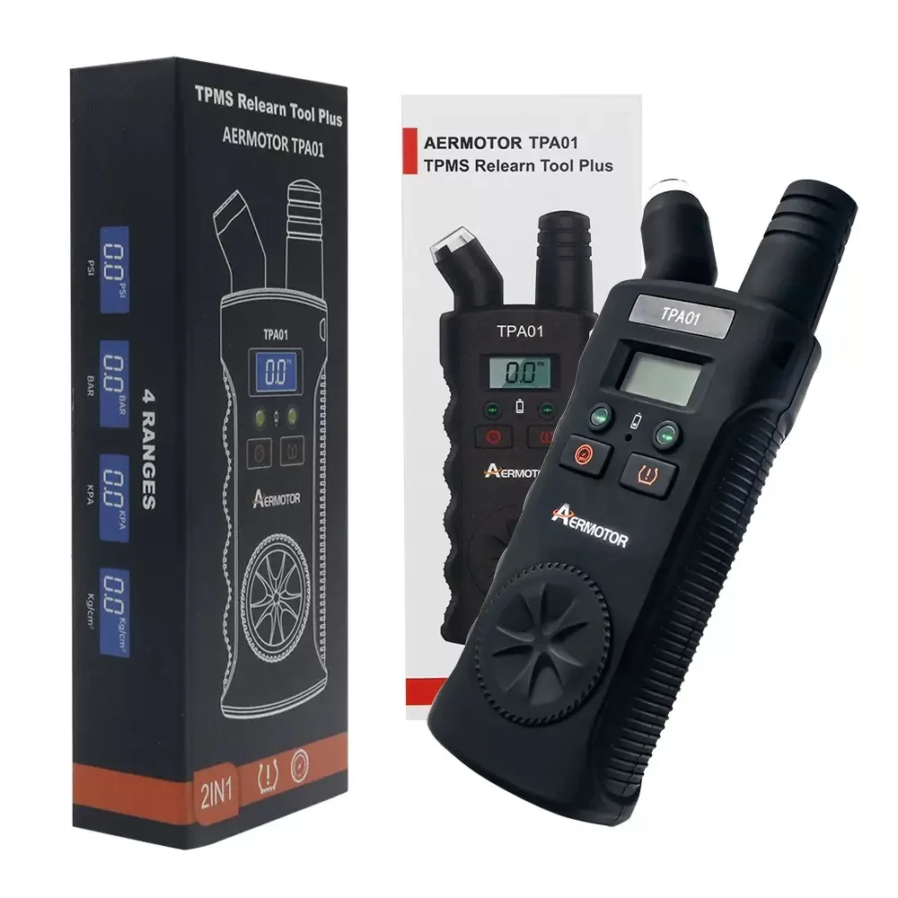 デジタルディスプレイ付き2-in-1-tpmsリセット＆リーラーニングツール、tpa01車用タイヤ空気圧監視システム起動＆診断ツール