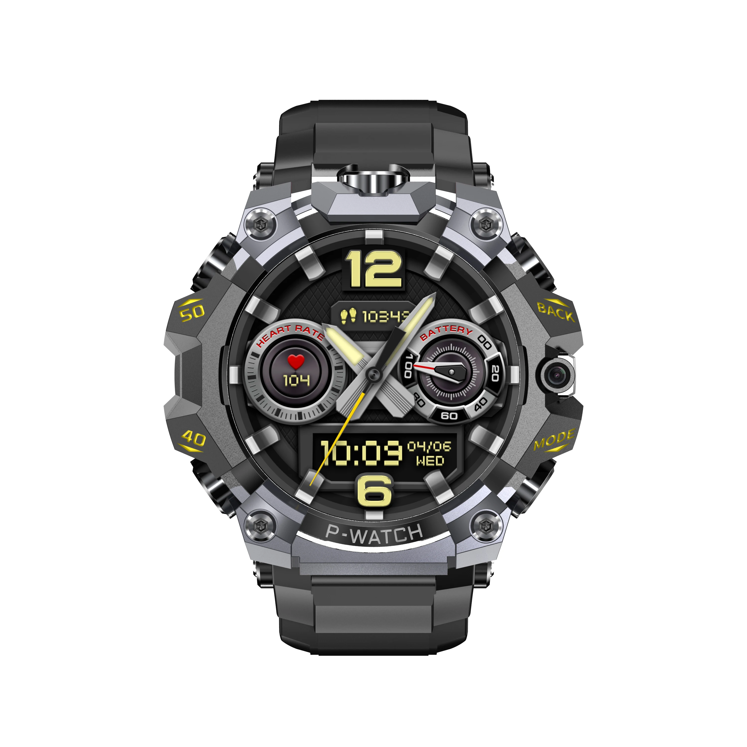 5G mobiele versie Q668 Android 10.0 Smart Watch 1,95 inch Amoled 720*720 Smartwatch met 800W Dual Camera GPS WIFI Sim-kaart