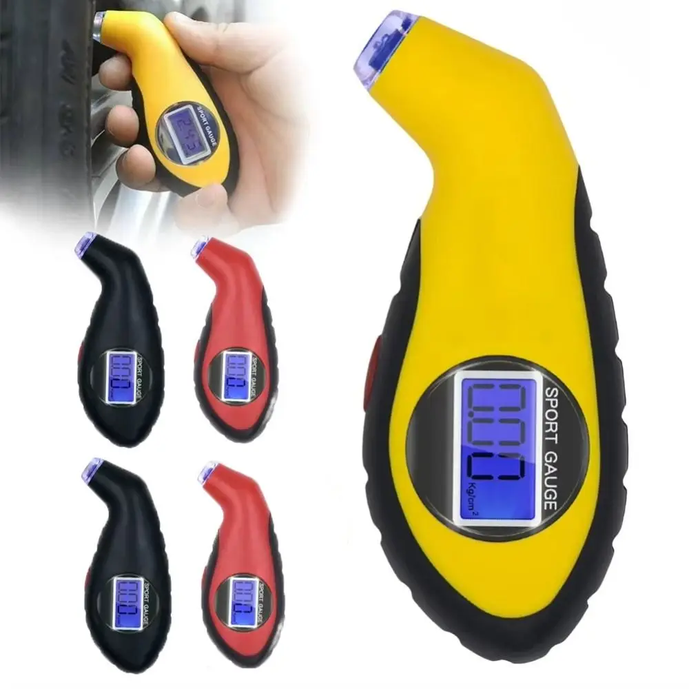 

High Quality Digital Tire Gauge Mini LCD Display Air Pressure Gauge Portable Motorcycle Bike Manometer