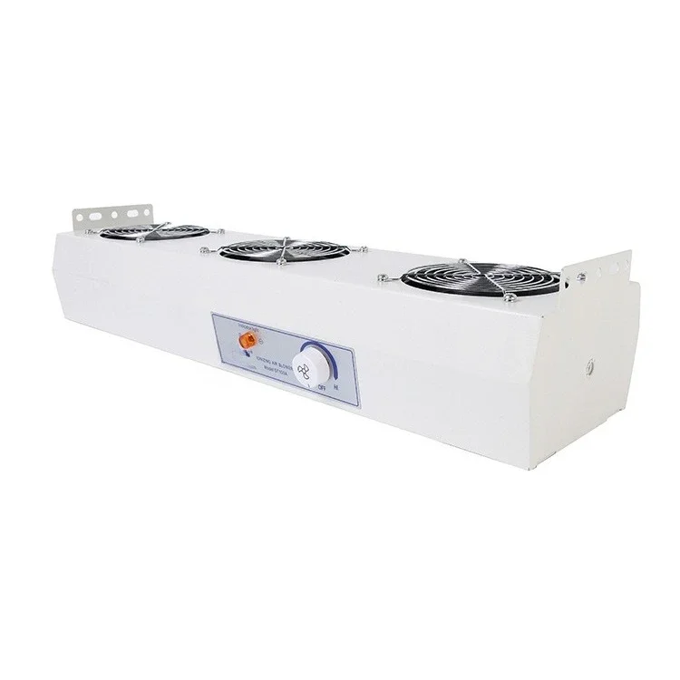 Suspended three-head AC ion fan Electronic watch Precision instrument Static removal fan