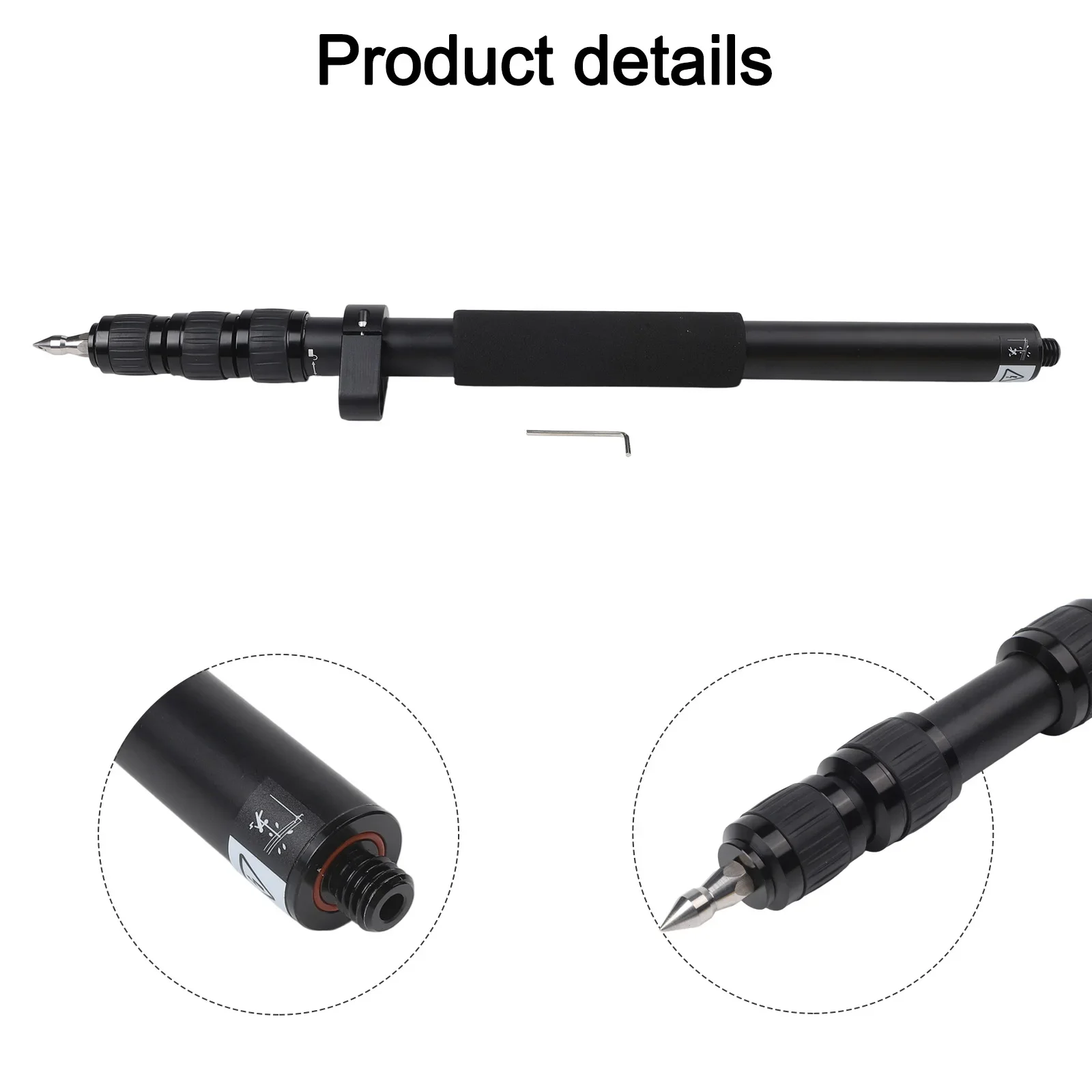 

Telescoping Centering Pole for GPS Applications Made of Aluminum Alloy Length Adjustable from 20 47 to 59 Inches