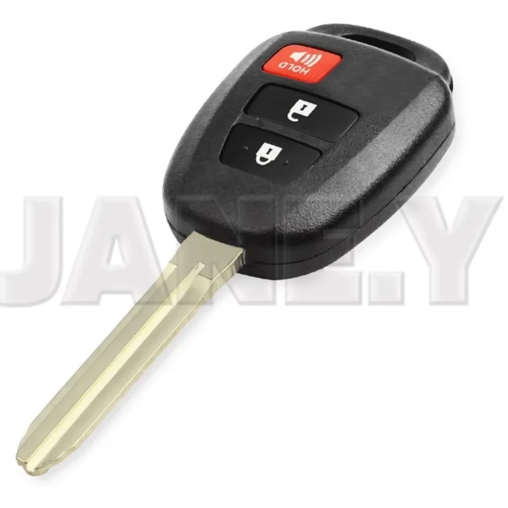10 X Car Key Shell Case 2/3/4 Buttons For Toyota Camry Prius Corolla RAV4 2012-2017 Remote Control Key Housing Cover TOY43 Blade