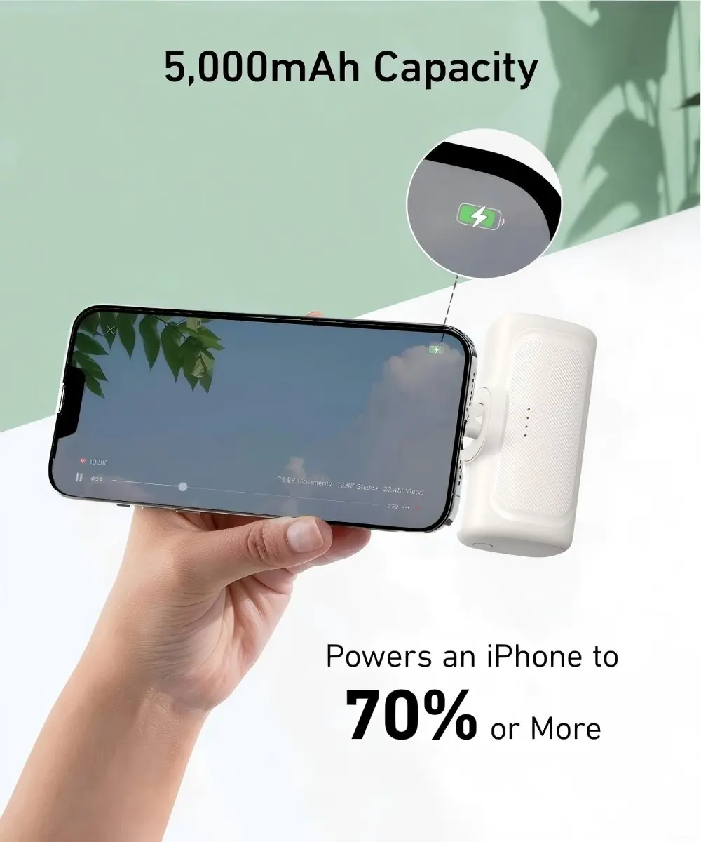 

Вдохновленные дизайном "Capsule", мы сочетаем портативность и эффективную зарядку для создания портативного источника энергии размером с ладонь.