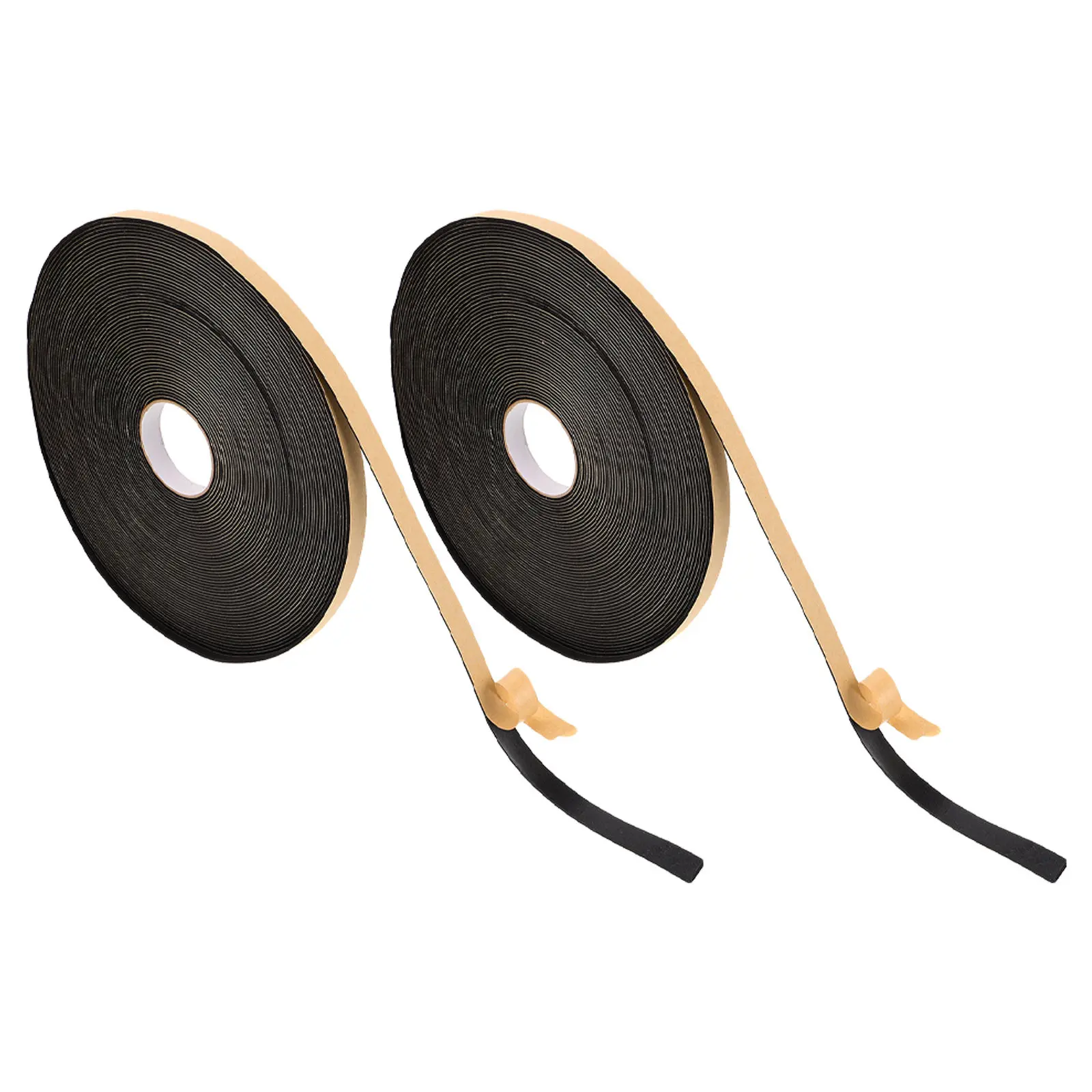 2 Rolls Car Audio Foam Strip 25M Speaker Seal Gasket Foam Soundproofing Tape Vibration Isolation Dustproof Waterproof Speaker