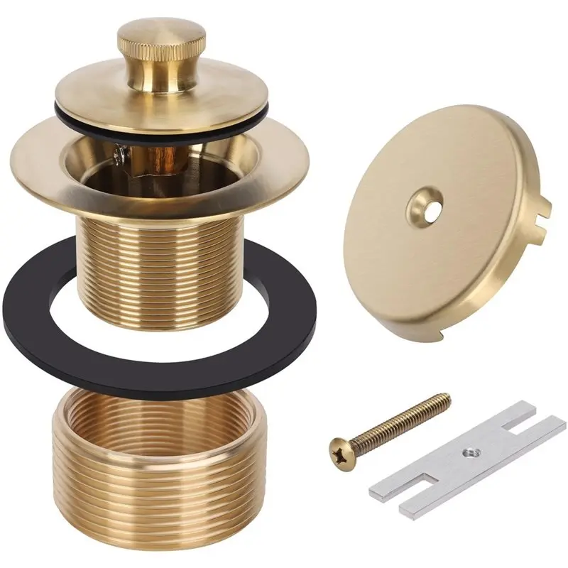 ABLN-Bath Drainage Kit Rotator Kit Comes With A Hole Overflow Panel Conversion Bath Drainage Kit Zinc Alloy