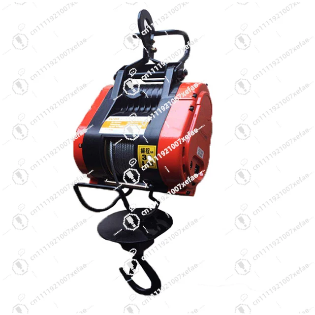 1 phase hook winch 220v small hoist mini suspension electric winch