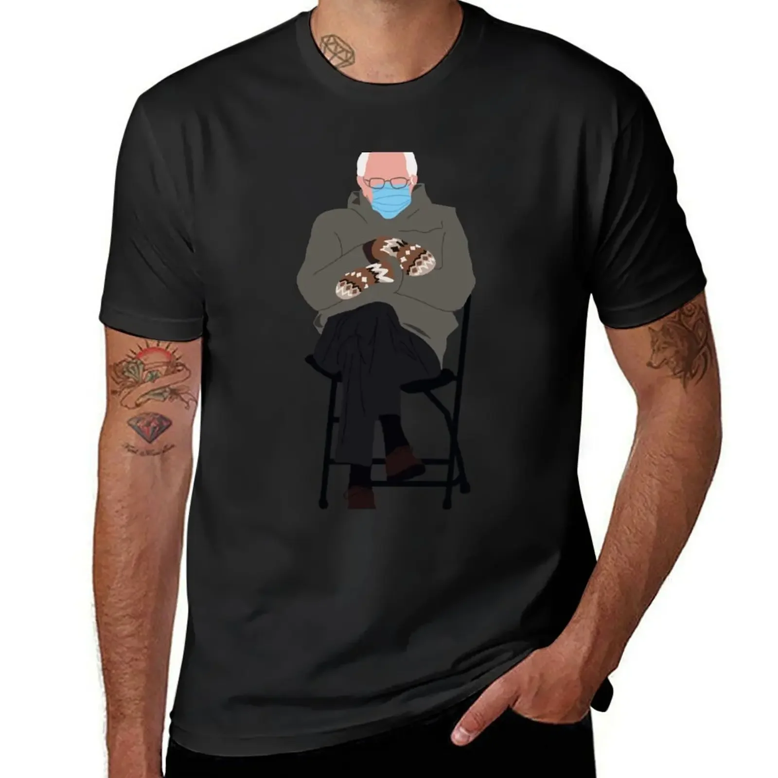 Bernie Mittens T-Shirt anime clothes sublime shirts men