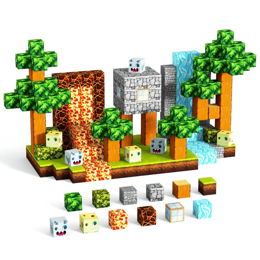 100Pcs/Set Magnetic Building Blocks Children Kids Educational Toy Gift Minecraft  Star Wars Lego