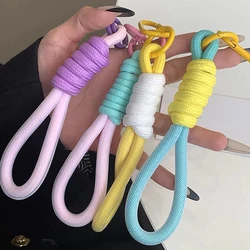 Fashion Mobile Phone Lanyard Strap Keychain Colorful Anti-Lost Hanging Rope Bracelet With Key Ring Bottle Purse Bag Accessories
