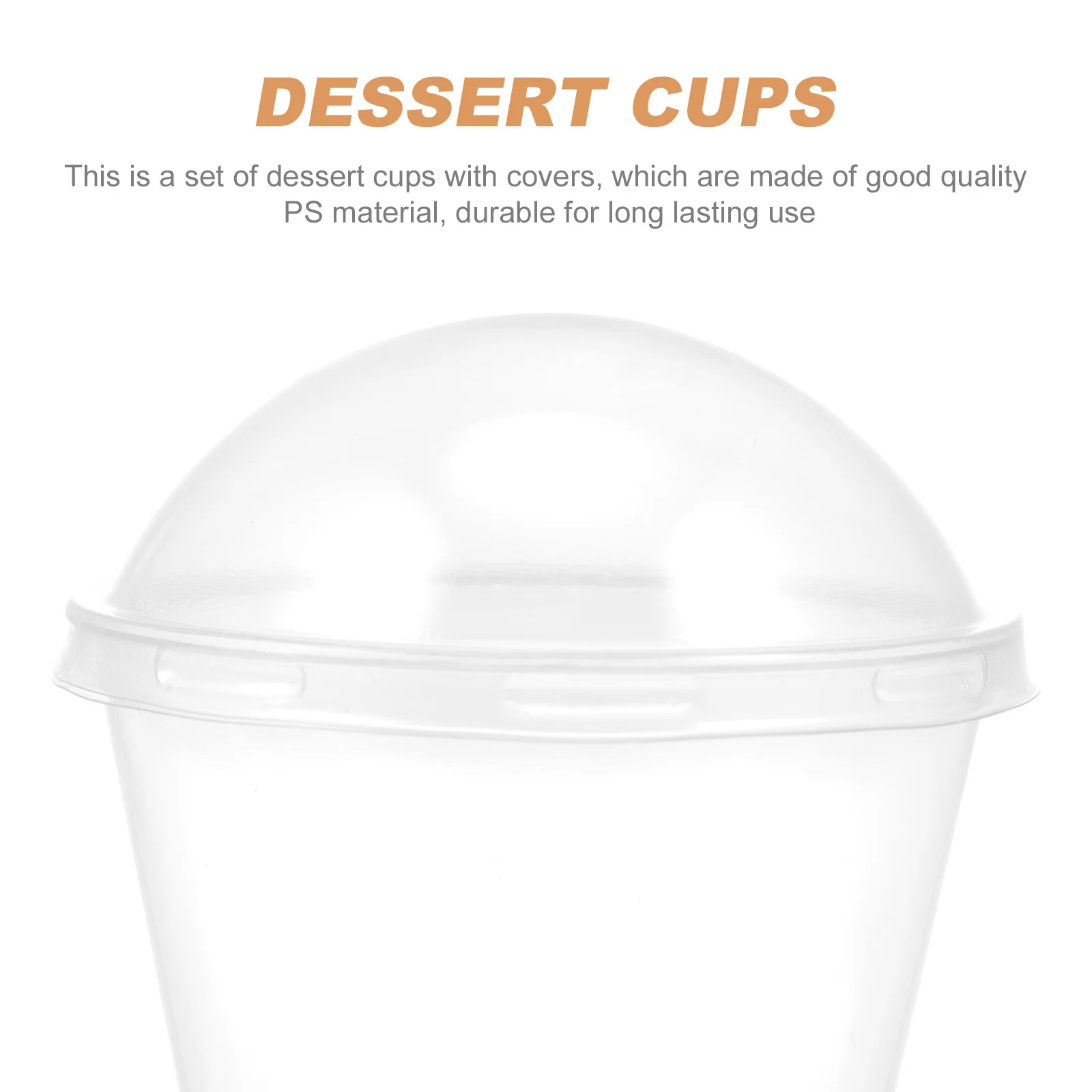 

20Sets Simple Appetizer Cups Transparent Salad Yogurt Containers for Desserts Pastry Buffet Catering Dessert Cups