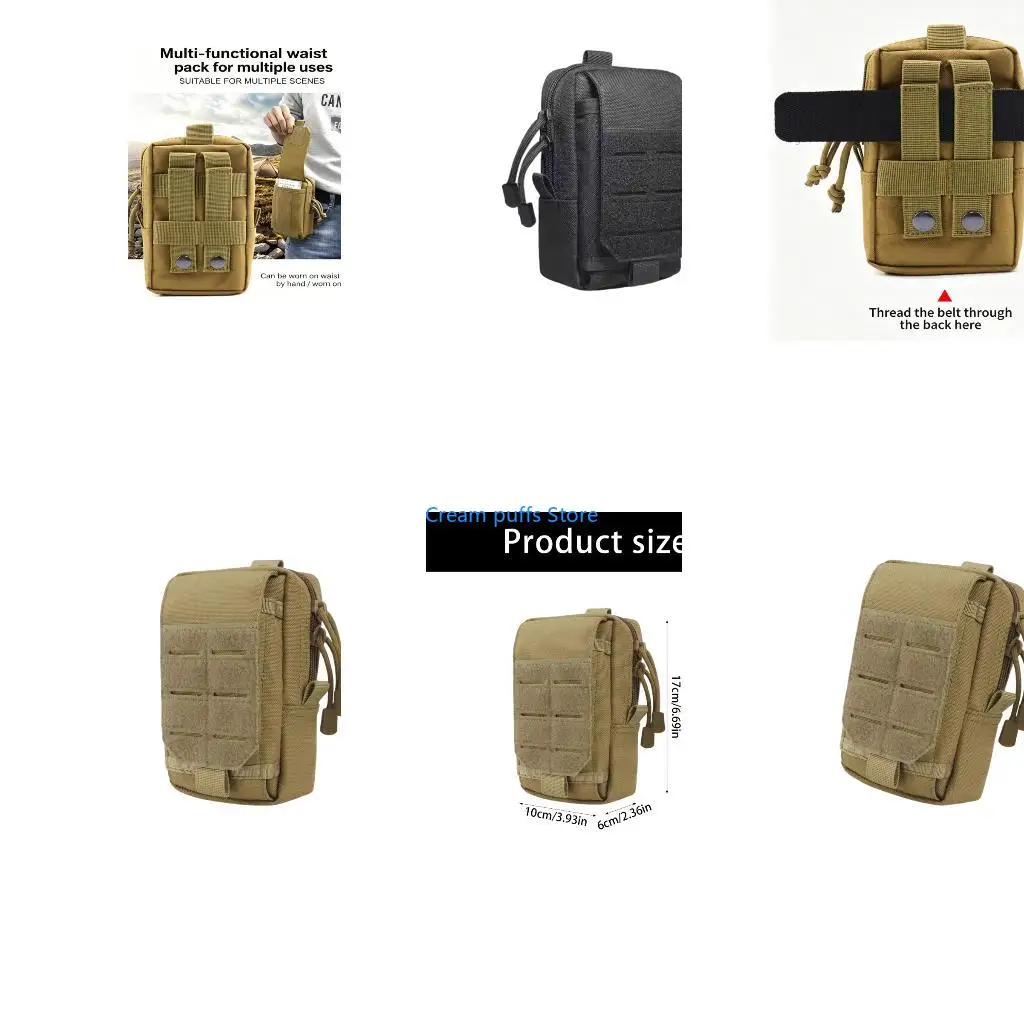 50LE Adjustable Waist Pack For Enthusiasts Ergonomic Phone Bag Quick Release Buckles
