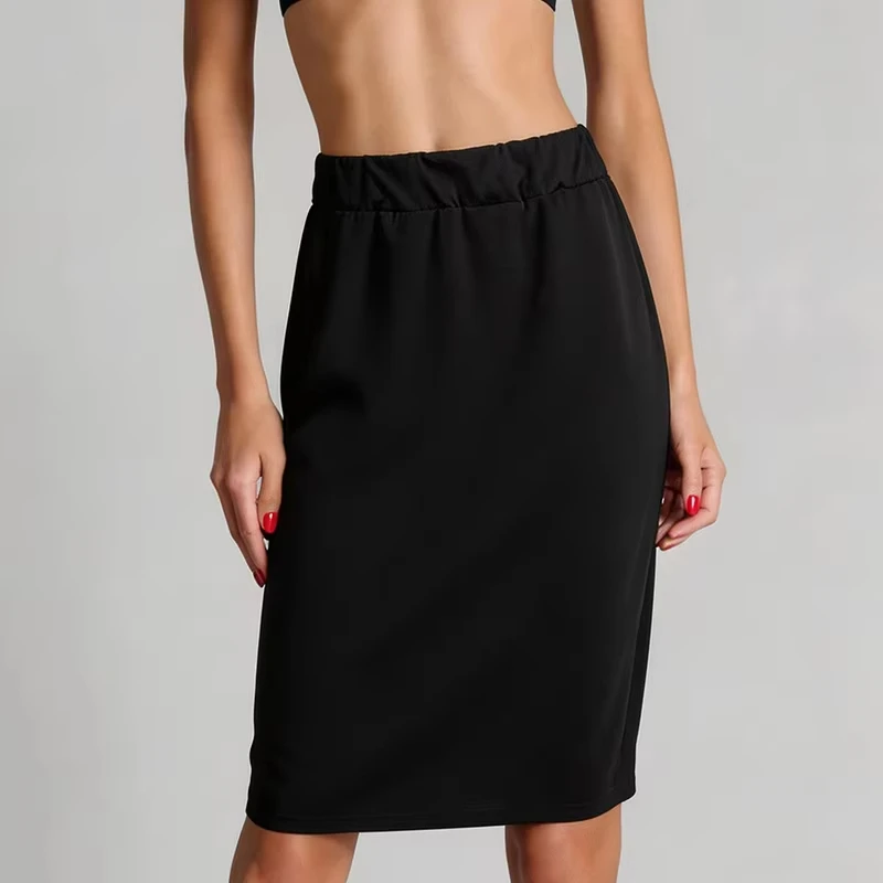 Cross border new product rear mesh transparent sexy elastic beautiful buttocks half wrapped buttocks skirt women's clothing