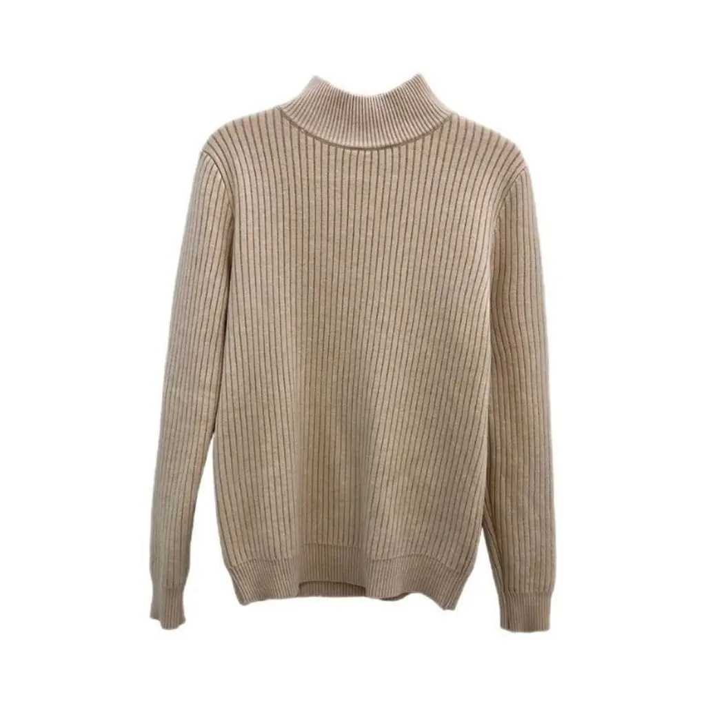 

Women's Super Thick Fleece-Lined Sweater Winter Base Shirt High Collar Velvet Top for Autumn And Winter One-Piece Innerwear