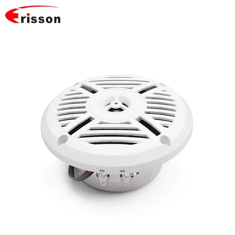 STLF IPX6 Waterproof 4\" 2-Way Marine Speakers for Boats 4 Ohm 30-40 Watts with LED Essential Marine Supplies