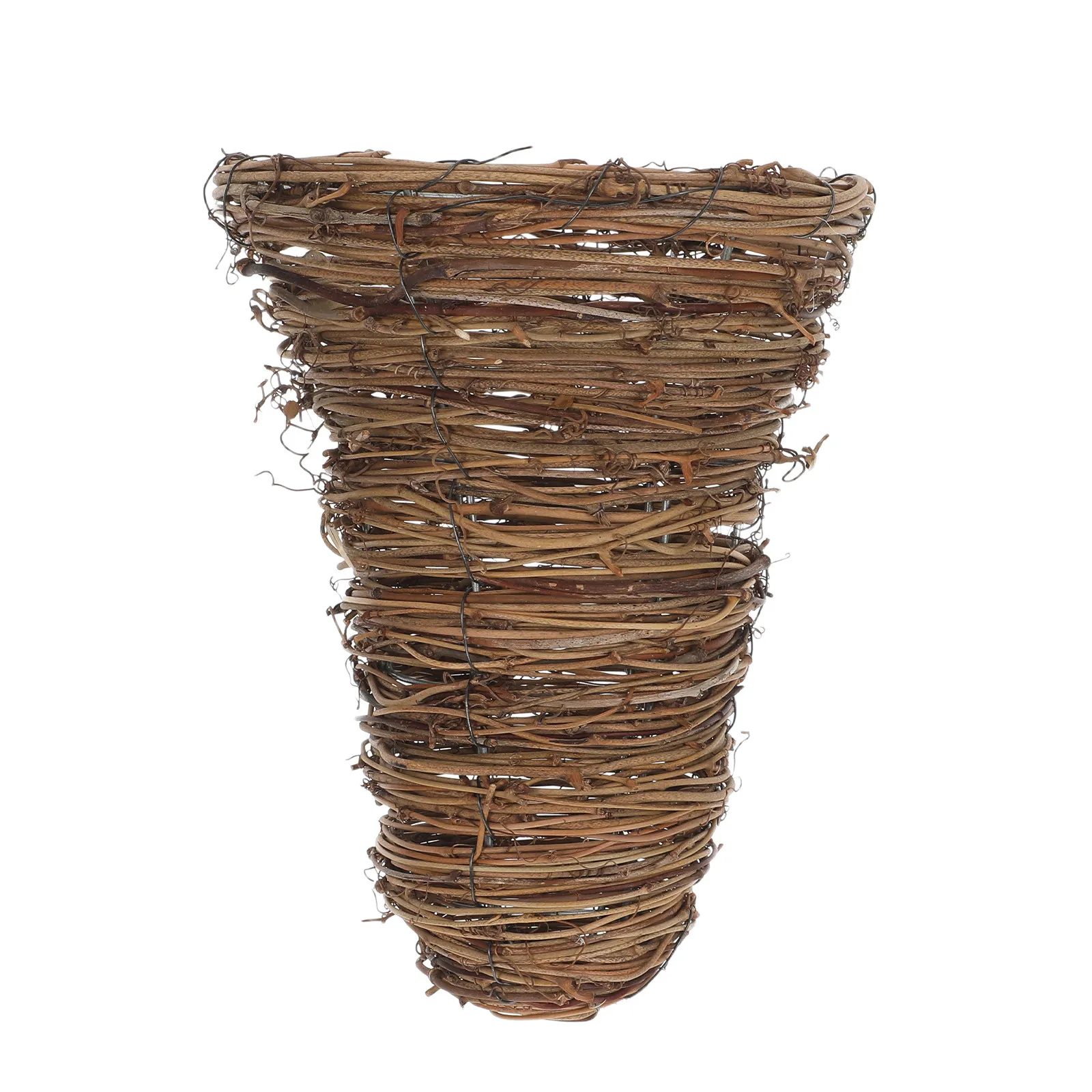 

Small Handmade Rattan Lamp Shade Bell Pendant Light Cover Vintage Farmhouse Wicker Bulb Guard Replacement Table Floor Lampshade
