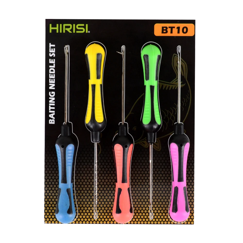 Hirisi Karpervissen Aas Naald Set Gated Naald Pop Up Boilies Splicing Pins Naald Karper Maken Gereedschap Vissen Accessoires BT11