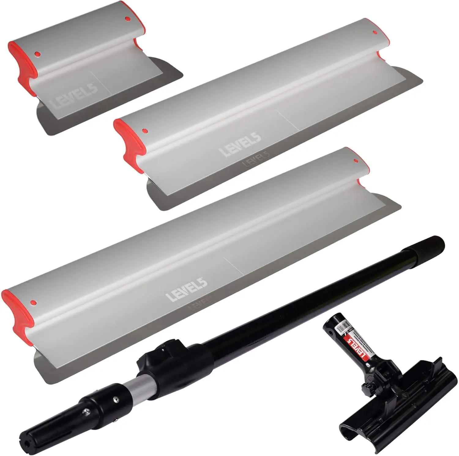 Drywall Skimming Blade Set Aluminum Body & Stainless Steel Blade | for Smoothing Walls and Ceilings