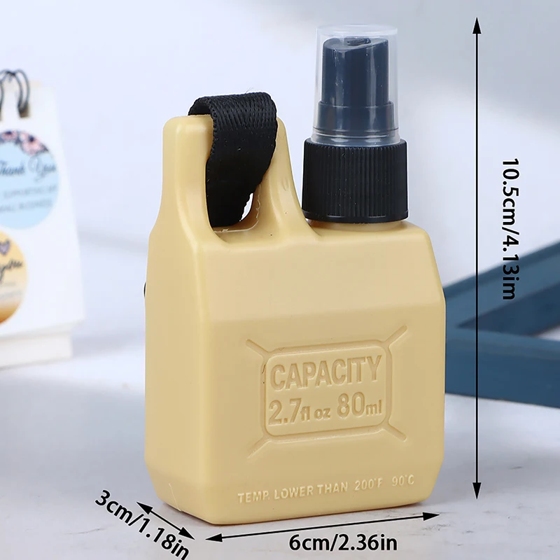 Flacone spray riutilizzabile per profumo con pompa portatile da campeggio all'aperto da 80 ml. Mini bottiglia atomizzatore da viaggio