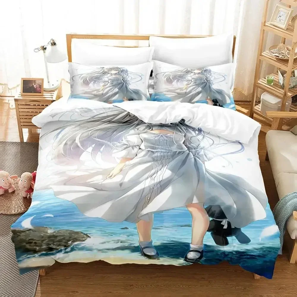 

Anime Yosuga no Sora Kasugano Bedding set Printed Duvet Cover Pillowcase Single Double Queen Super King Size Sets