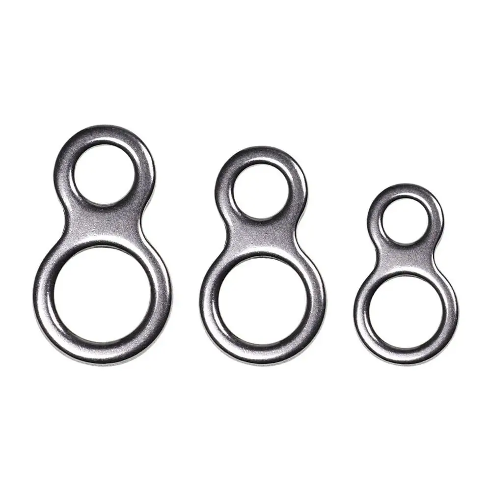 

10Pcs Stainless Steel Fishing Solid Ring Double 8 8 Shape Fishing Lures Connectors Lure Jig Trolling Connector