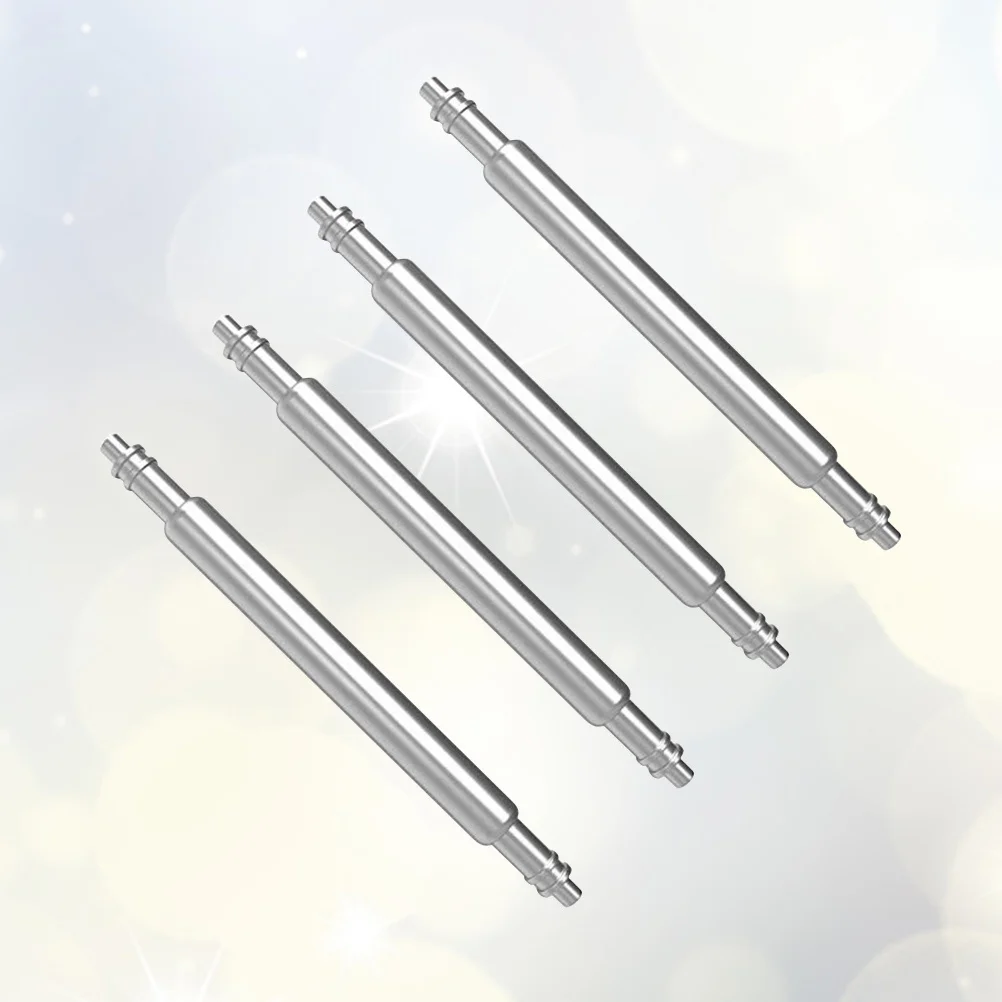 

4Pcs 22Mm Watch Band Repair Tool Silver Stainless Steel Watch Band Accessories Spring Bar Remover for Quick Link Adjustment