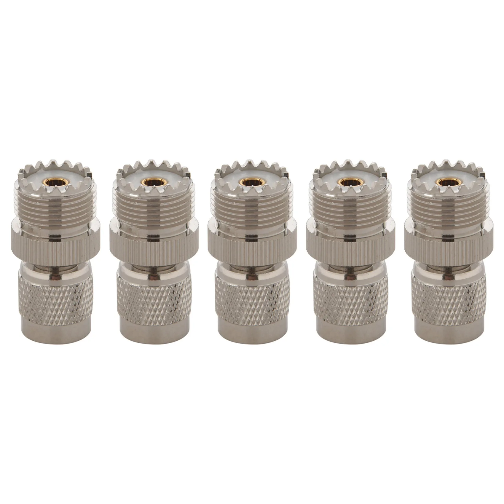 

Переходник VEHO-5X TNC (штекер) на PL259 UHF (гнездо), серебристый