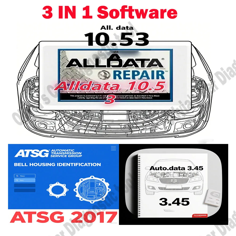 

Autodata 3.45 obd2 scanner Wiring Diagrams data Software + ATSG 2017 Unit Failure Detection +Alldata 10.53 Car accessories Tool