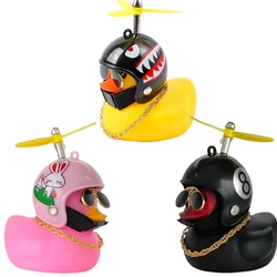 Car Broken Wind Helmet Small Yellow Duck Car Decoration Accessories Wind-breaking Wave-breaking Duck Cycling Decor Goods Gift