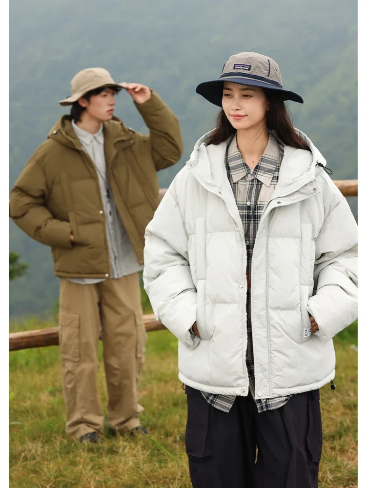 Nuovo abbigliamento per il pane autunnale e invernale giacca in cotone con cappuccio addensato cappotto da coppia sciolto giacca in cotone moda stile coreano uomo