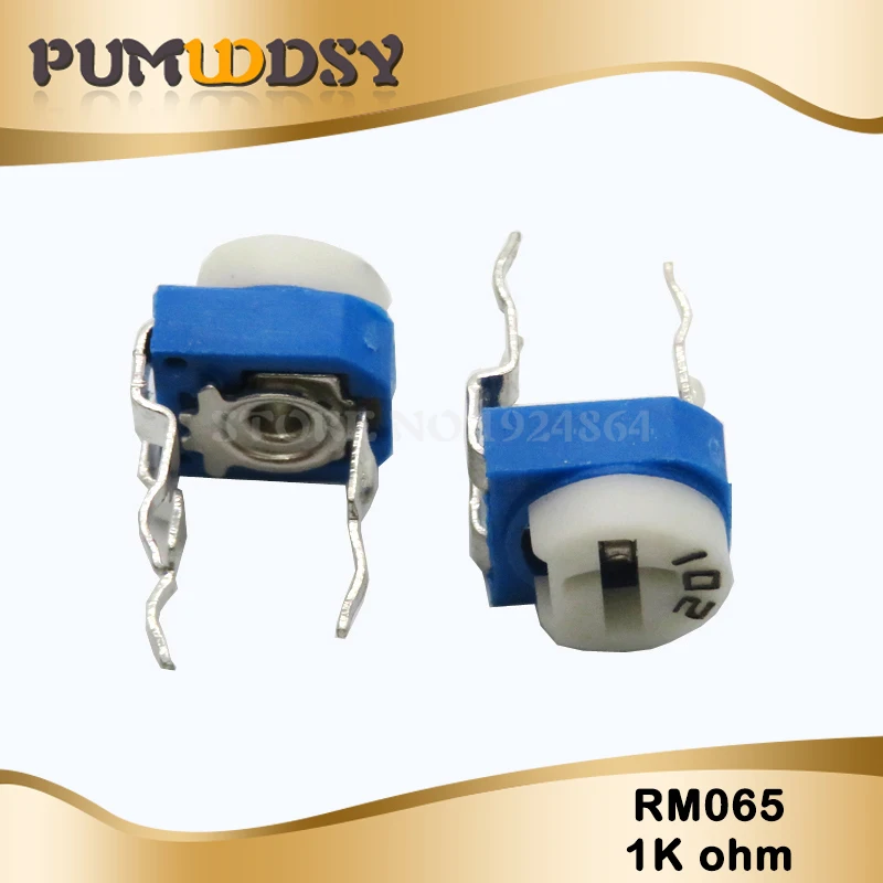 20 sztuk RM065 RM-065 1K ohm 102 RM065-102 Trimpot trymer potencjometr zmienny rezystor — zdjęcie 3