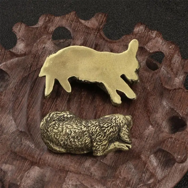 Metal Animal Shelf Decors Accent ,Dog Figurines Tabletop Centerpieces Home Decorations Retro Dog Decorative Objects B03E