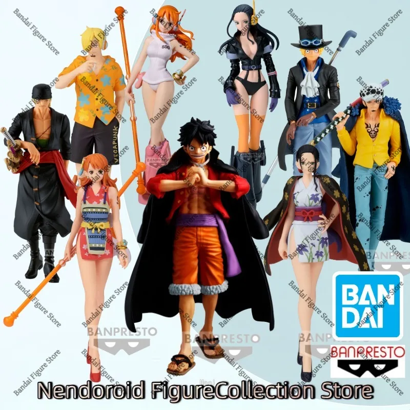 En Stock, Figuras de Anime de Bandai BANPRESTO One Piece: Shukko, Nami, Luffy, Zoro, Law, Robin, Sabo, Koala, Bekkuman, Coby, Sanji, etc.