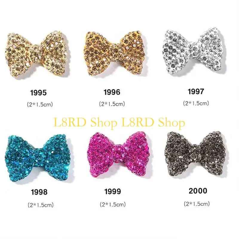 L8RD CARROS ANIMENTOS DO BOWS TIE TIE TIE PARA SHINESTONE LELOLO ART