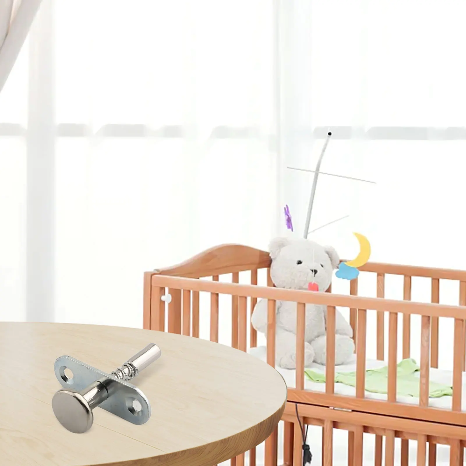 ما تحصل على الصلب الربيع تحميل الترباس مزلاج الربيع الكلمات الرئيسية حزمة المحتوى الفضة أسرة سطوع الضوء السطوع #6