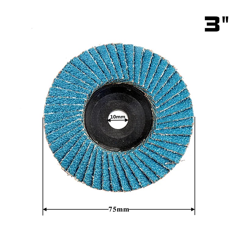 YIKODA Mini Angle grinder Grinding wheel Polishing 75mm Sanding Disc 10mm Bore Multifunction Power Tool Accessories