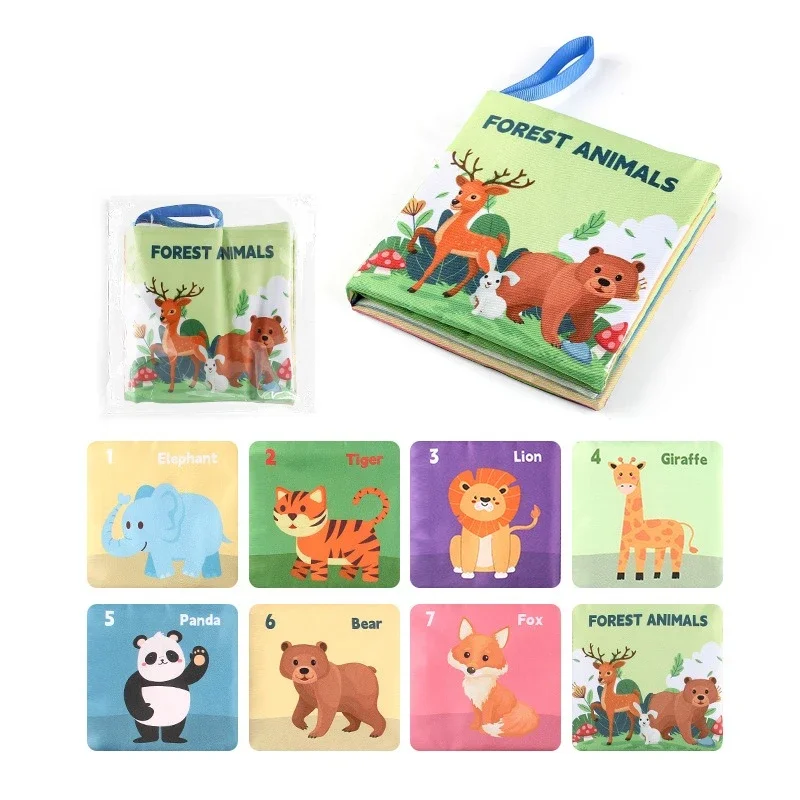 

Early Education Toys Cloth Book for 4-page 8-sided English Book Books for Kids Manga Book English for Child Kids