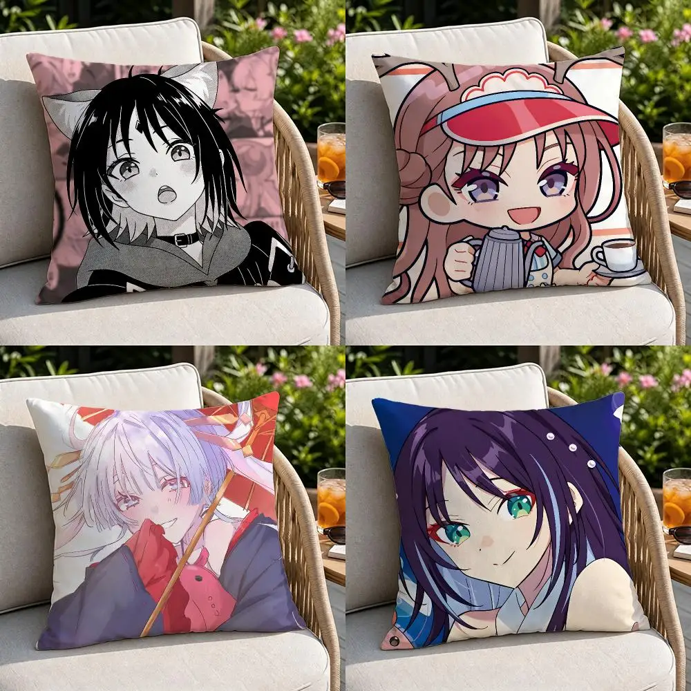IP-Cosmic Princess KaguyaS Cushion Cover Soft Square Throw Pillow Covers Set for Sofa Bedroom Car Home Decoration