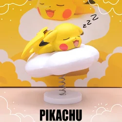 Pokemon Pikachu Car Decoration Cute Cartoon Action Figure Figurines Ornament Auto Interior Dashboard Accessories For Girls Gifts