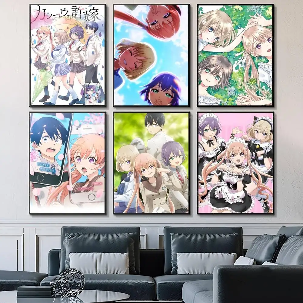 Anime A Couple Of C-Cuckoos Posters Fancy Wall Sticker for Living Room Bar Decoration Wall Decor