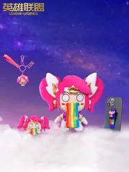 Game LOL Star Guardian Lux Luxanna Crownguard The Lady of Luminosity Plush Doll Keychain Mobile Phone Holder Pendant Fan Gifts