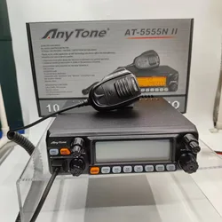 ANYTONE AT-5555N II High Power 60w CB Radio 25.615 - 30.105 Mhz 40 Channel Mobile Transceive AM/FM/SSB 11 Meter with LCD Radio