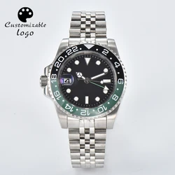 nh34 watch Customizable logo watches for men nh34 movement mechanical automatic watch GMT watch men's watch sapphire glass watch