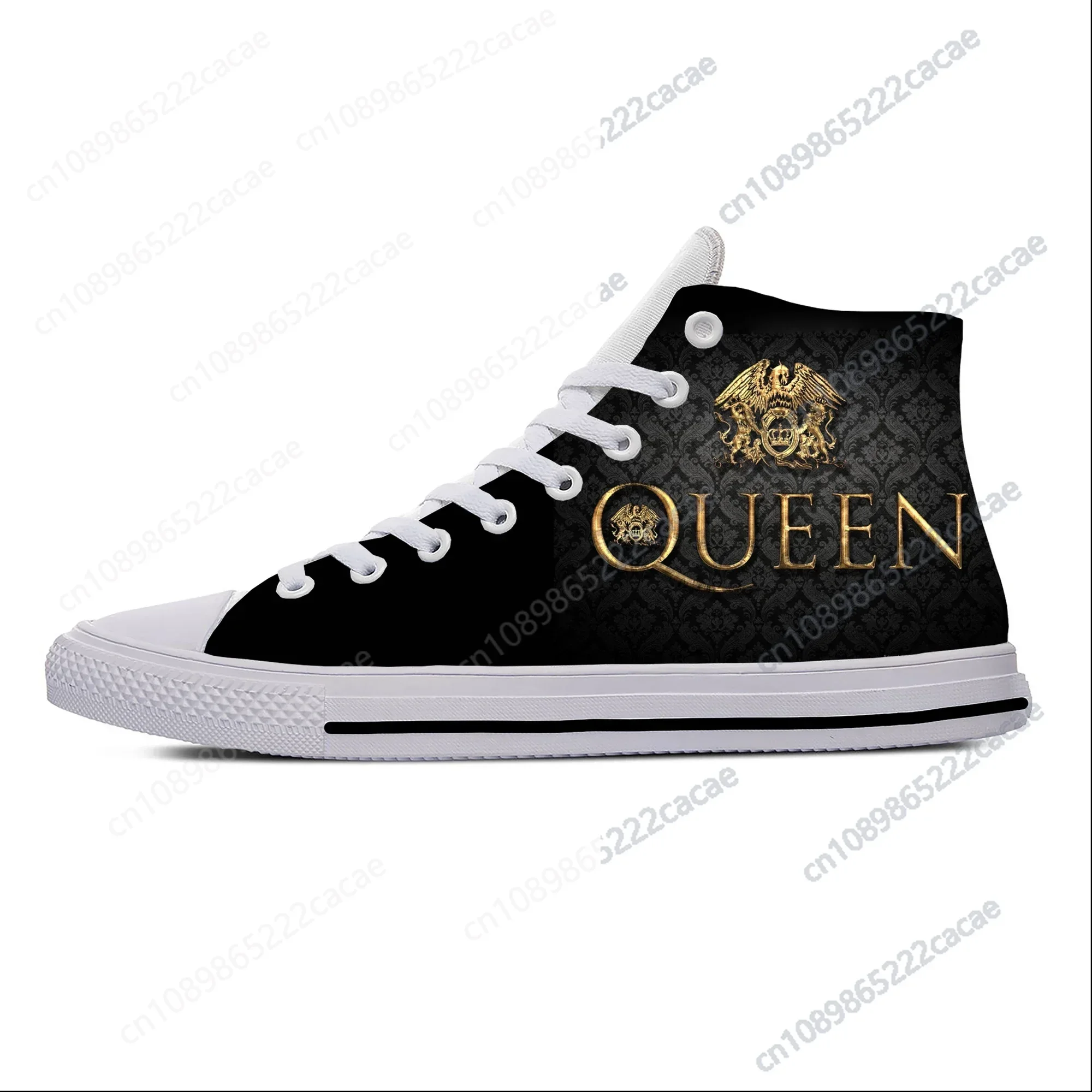 Hot Queen Rock Band Freddie Mercury Music Fashion Casual Cloth Shoes High Top Lightweight Breathable 3D Print Men Women Sneakers