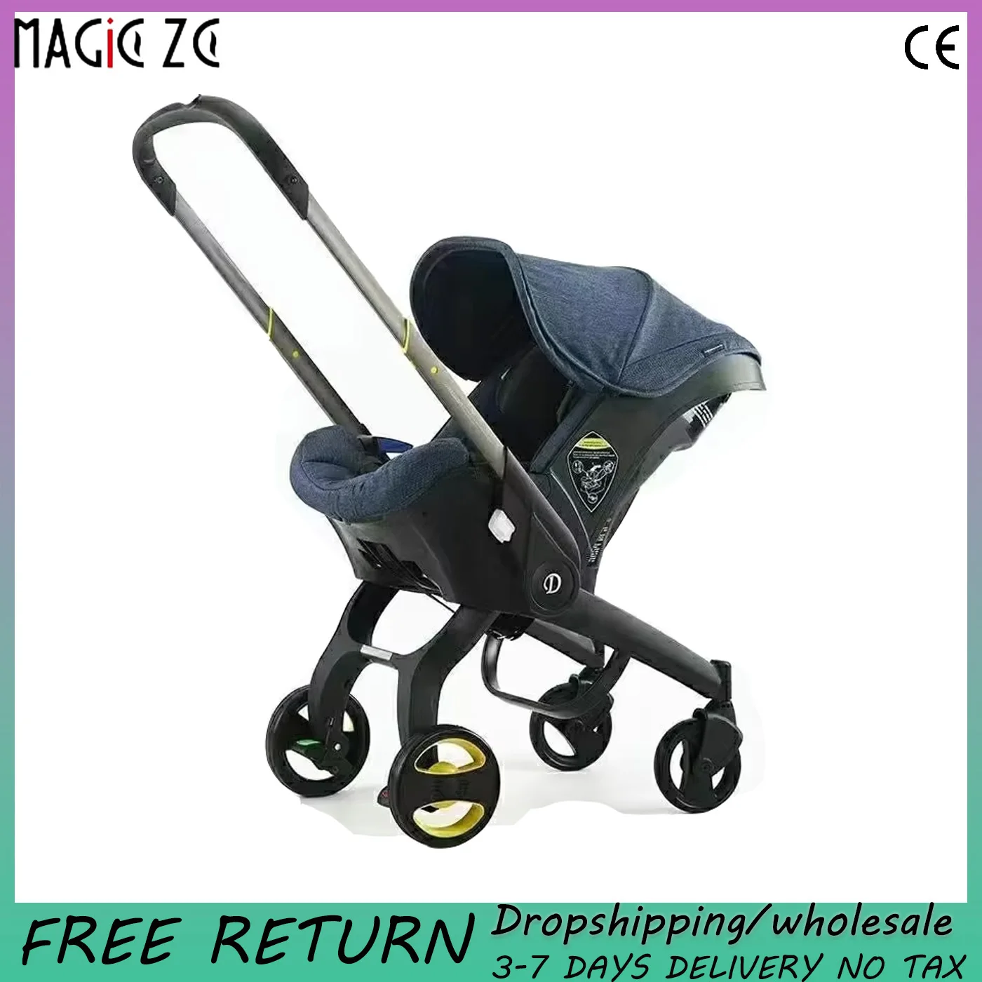 

compact baby strollers（4in1）lightweight stroller Baby carriage Newborn Infant baby pram light carts stroller for luxury