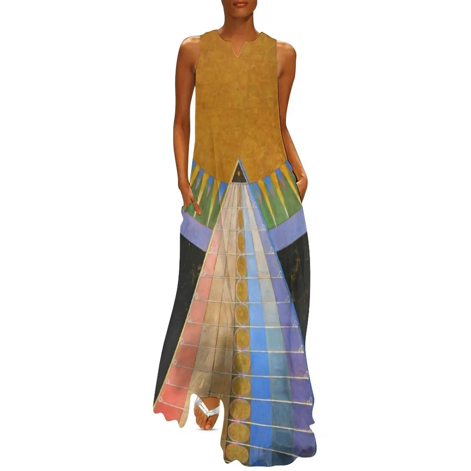 

Hilma af klint - Altarpiece Long Dress elegant women's dresses sale dresses for women 2025 dresses with long sleeves Dress