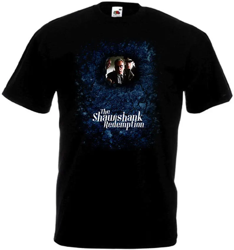 The Shawshank Redemption v3 T shirt black movie poster all sizes S 5XL