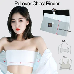 Tube Whole Bandage Chest Binder Pullover Breast Binder Flat Chest Supporter Cosplay Lesbian Strapless Chest Binder