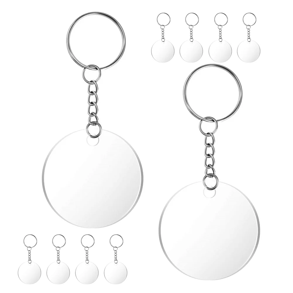 Acrylic Keychain Pendant Multi-function Decoration DIY Accessory Material Blank