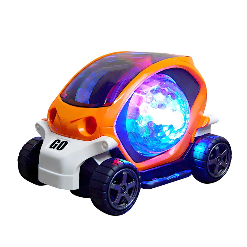 Autospeelgoed Muziekverlichting Automatische obstakelvermijding Elektronische auto Buiktijd Peuter Kruipen Zintuiglijk voor kindercadeaus